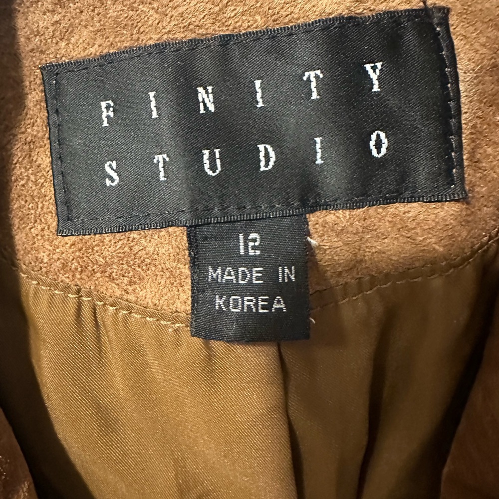 Finity Studio Leather Vintage Suede Lined Jacket … - image 4